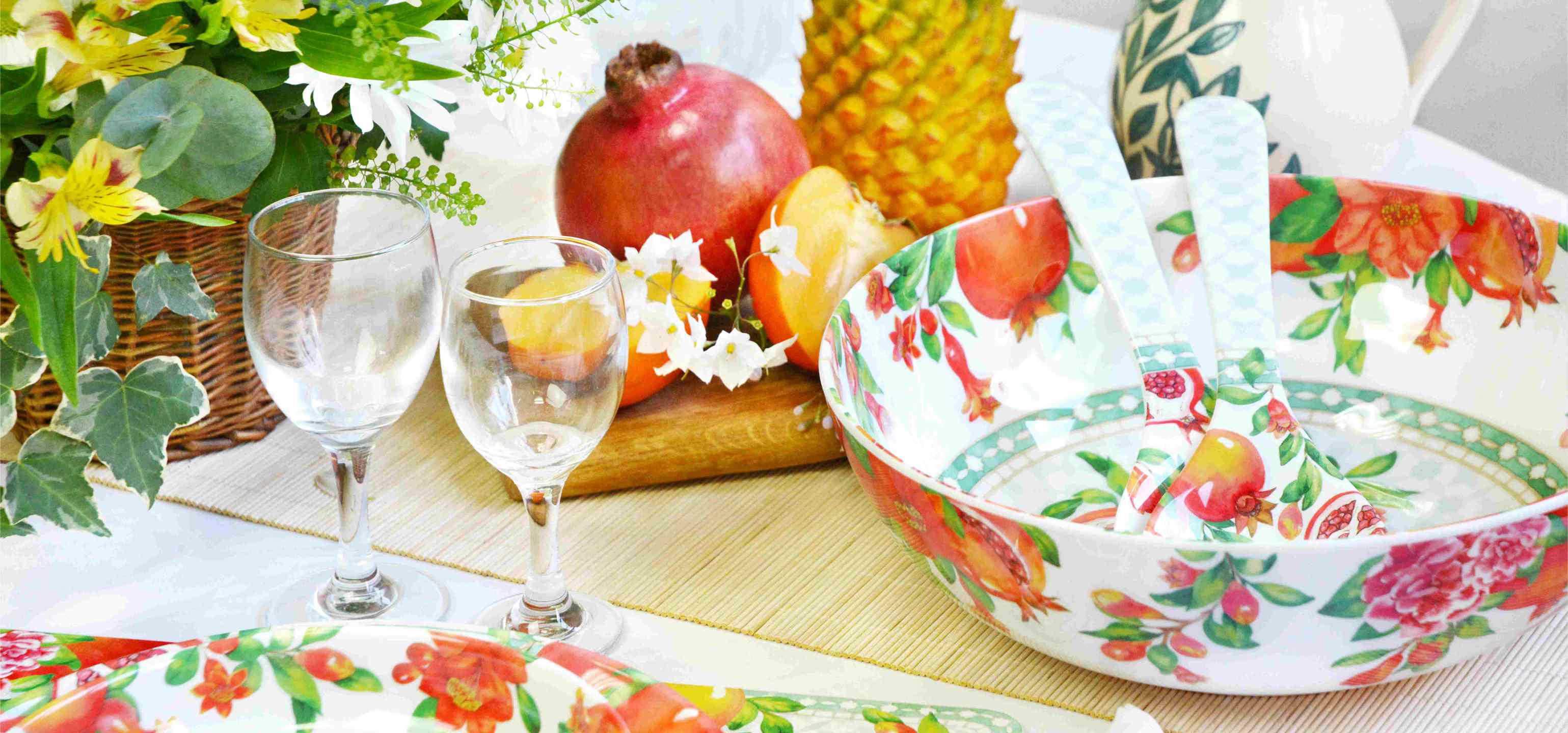 Seville collection in melamine-Les Jardins de la Comtesse en