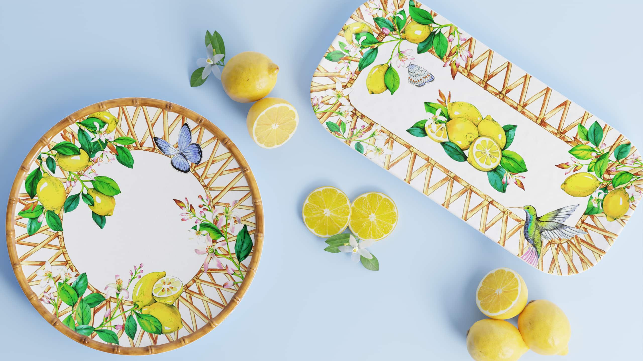 Capri collection in melamine-Les Jardins de la Comtesse en