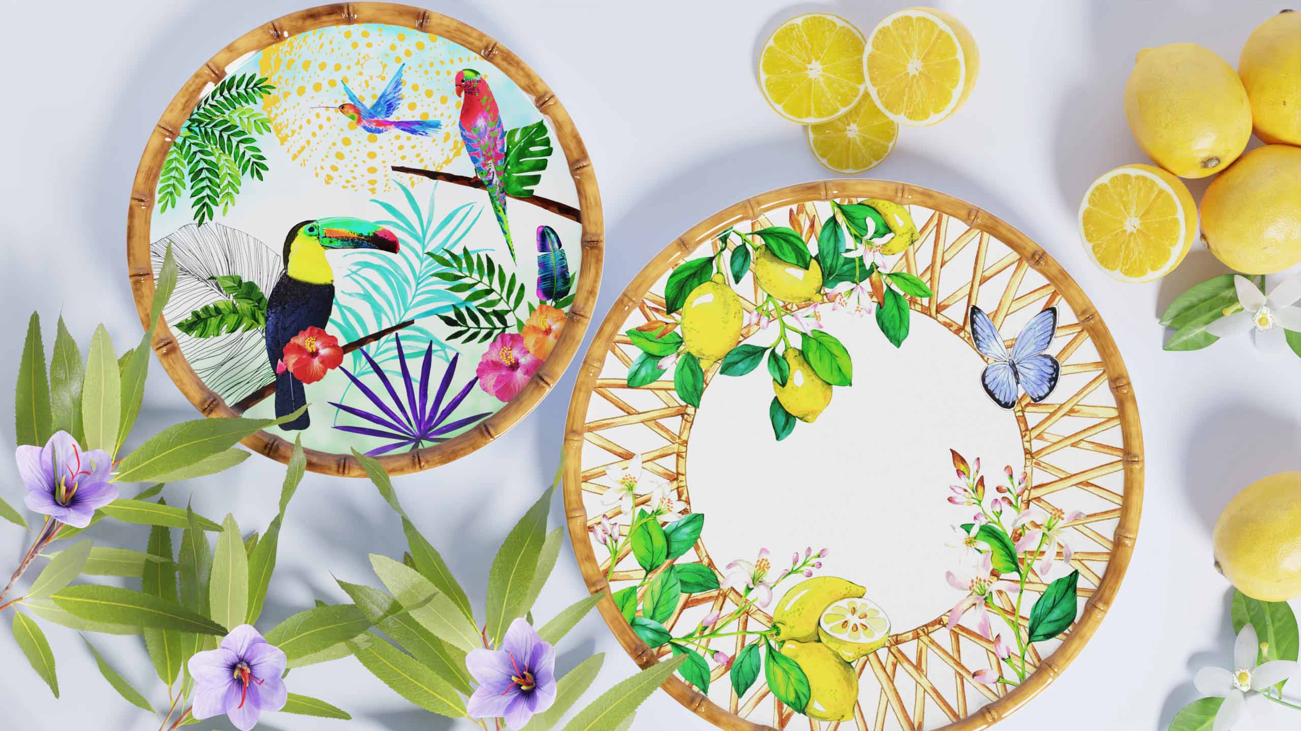 Melamine crockery-Les Jardins de la Comtesse en