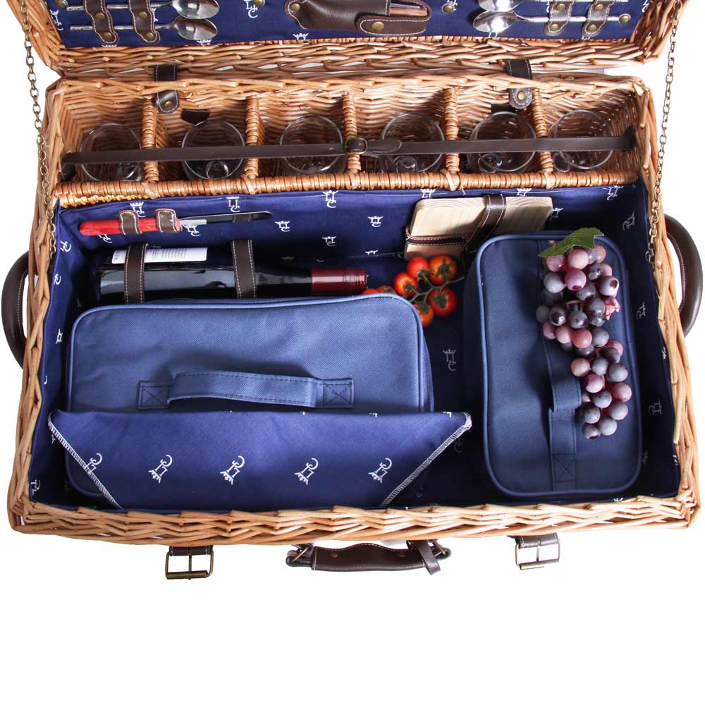 Prestige Picnic Hamper Champs-Elysées blue - 6 person