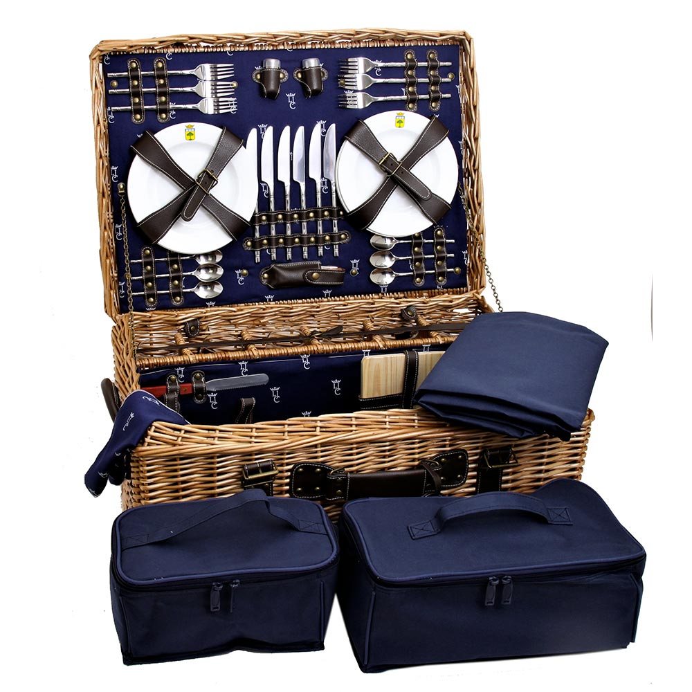 Prestige Picnic Hamper Champs-Elysées blue - 6 person