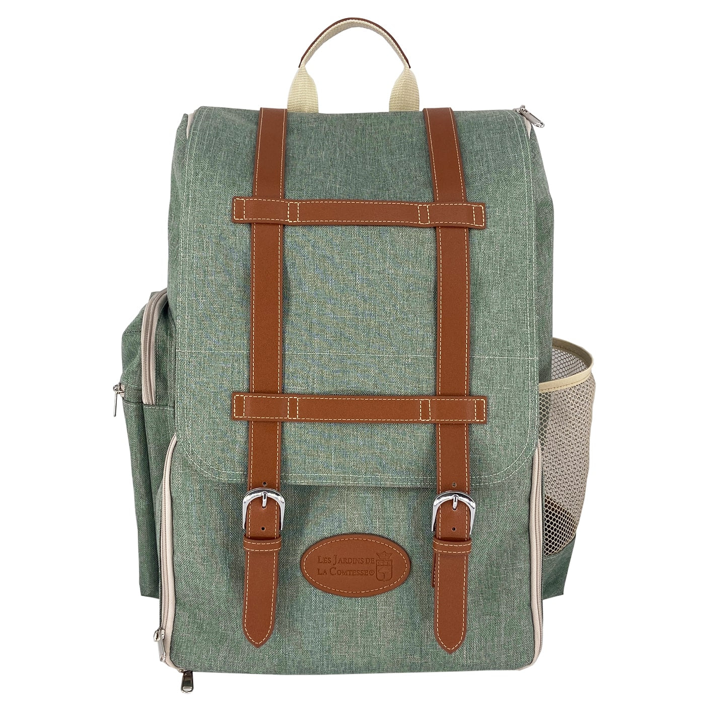 Picnic backpack "Escapade" Green - 4 persons