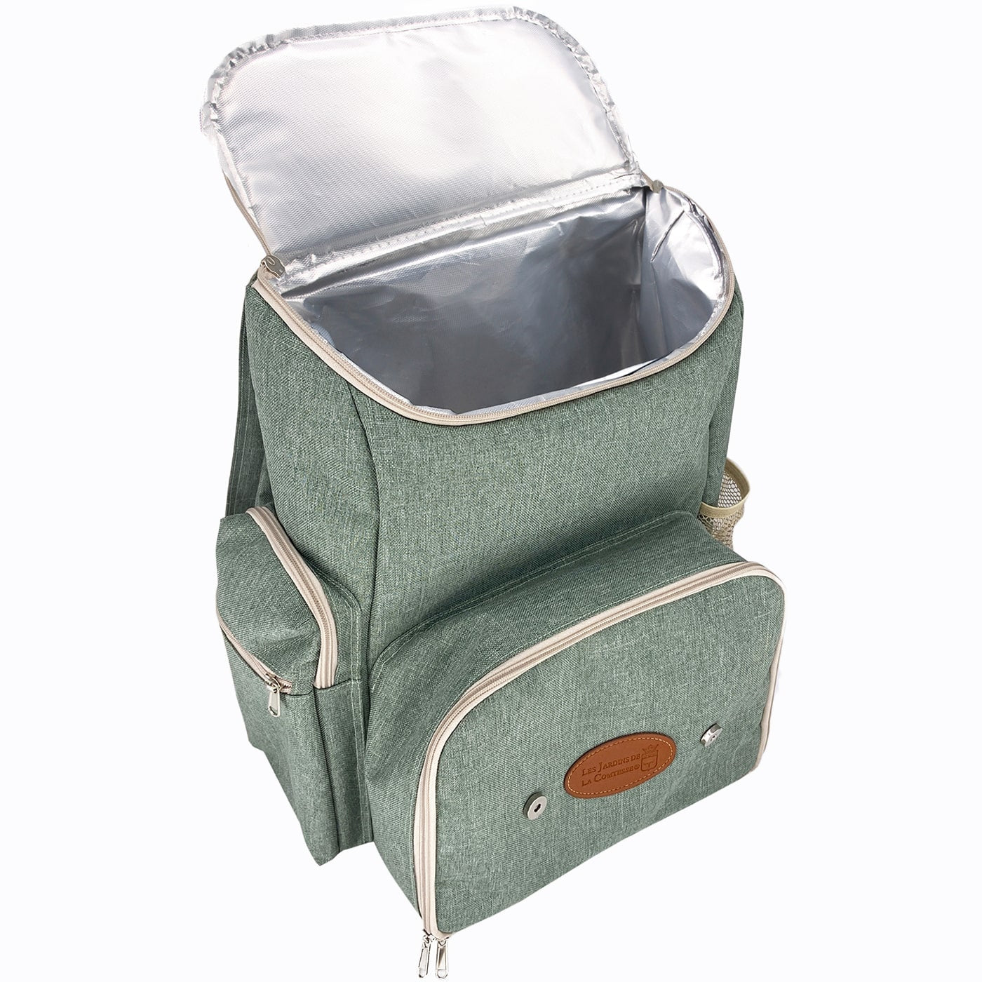 Picnic backpack "Escapade" Green - 4 persons