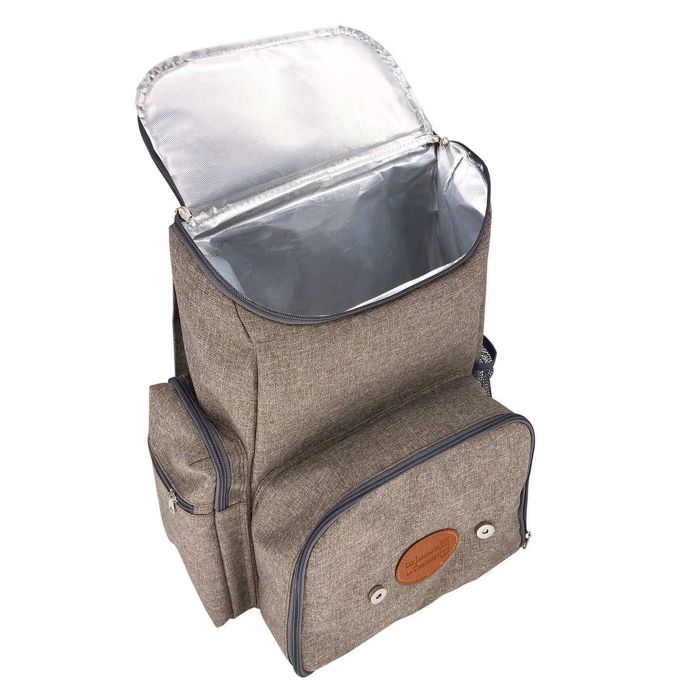 Picnic backpack "Escapade" Brown - 4 persons