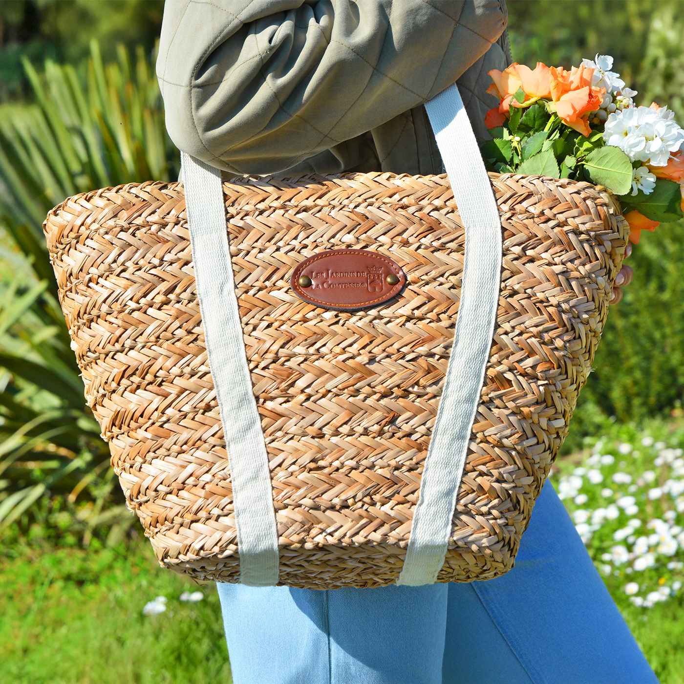 Beach Picnic Bag Riviera Linen - 4 persons