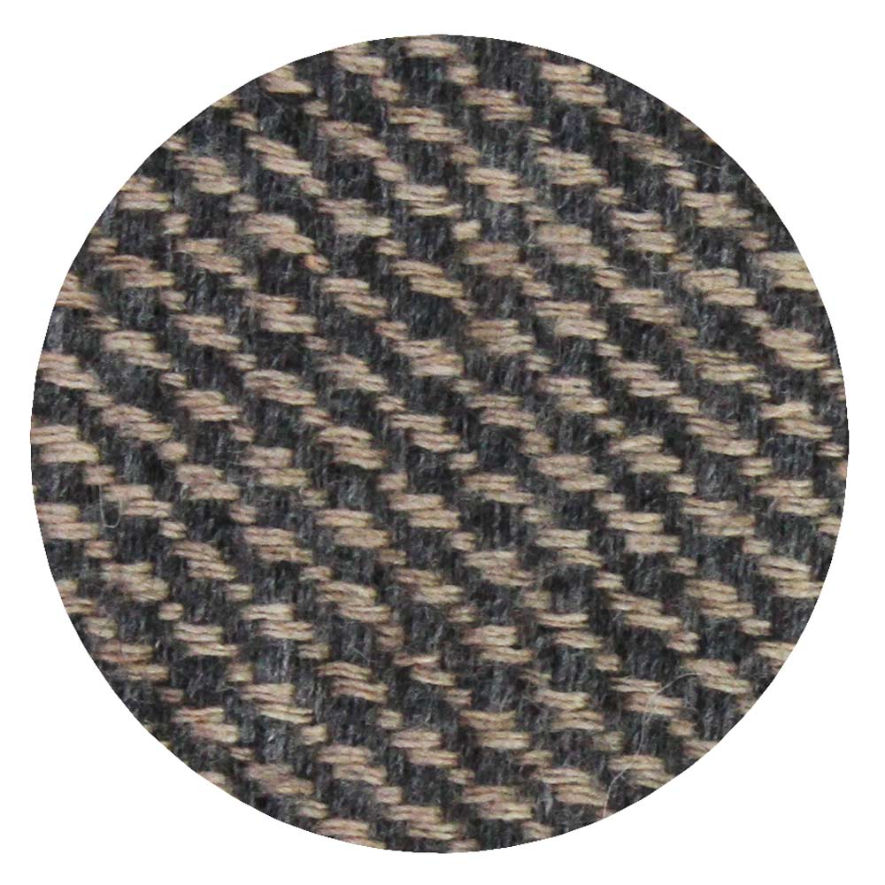 Men's Camel / Anthracite Grey two-tone cashmere and wool scarf