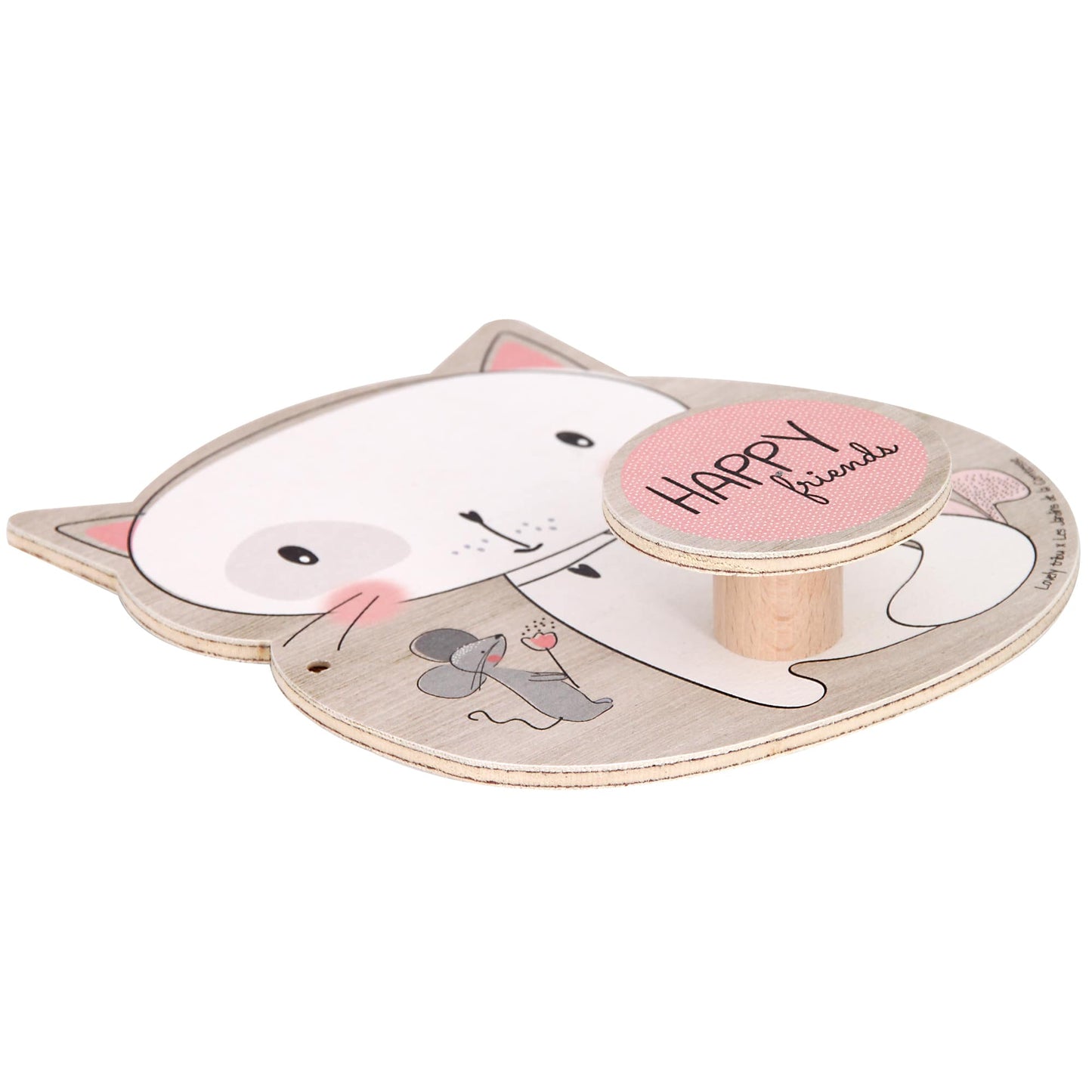 Wooden coat hook Lily the Cat