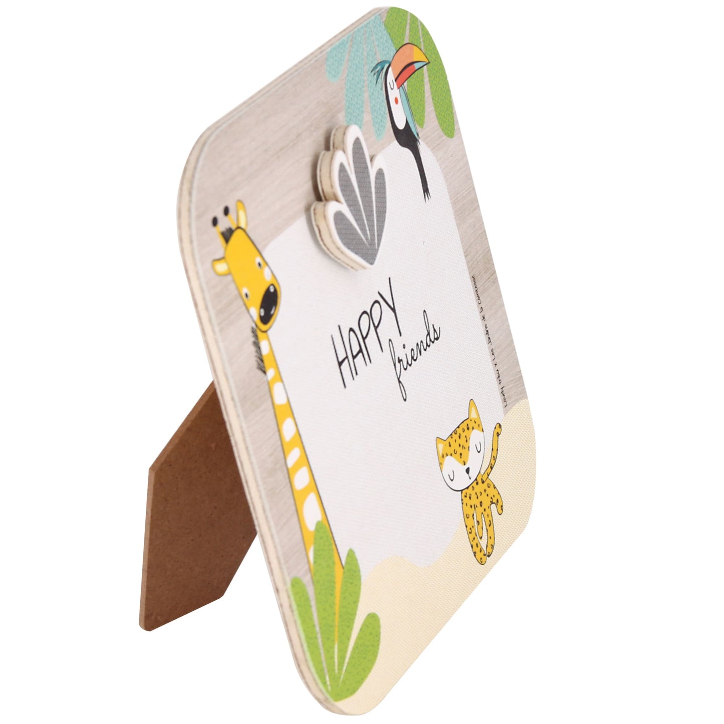 Picture frame with wooden magnet Gigi the giraffe