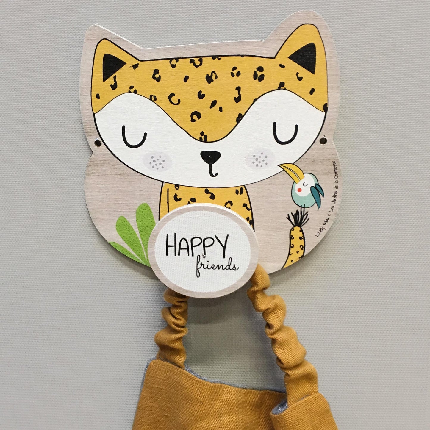 Wooden coat hook "Gigi the giraffe