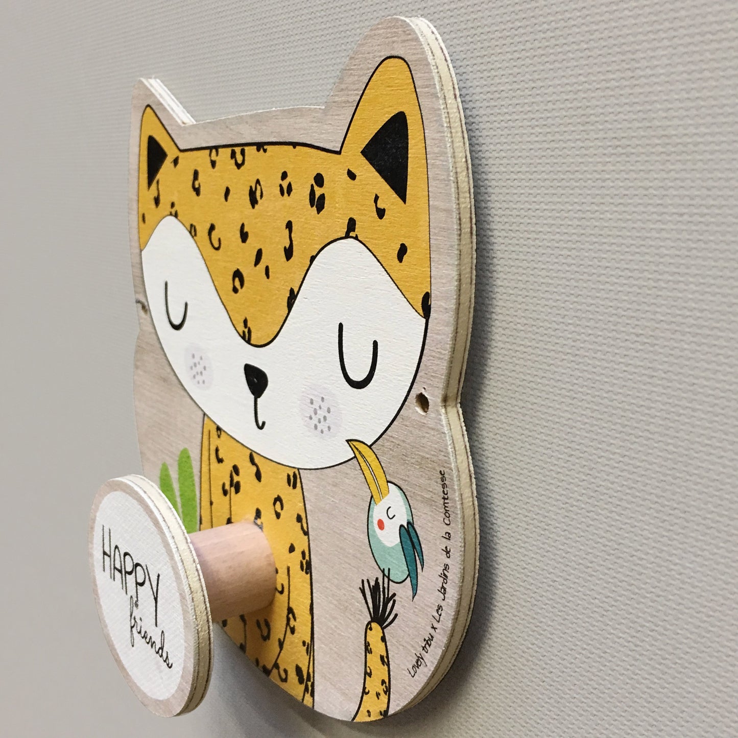 Wooden coat hook "Gigi the giraffe