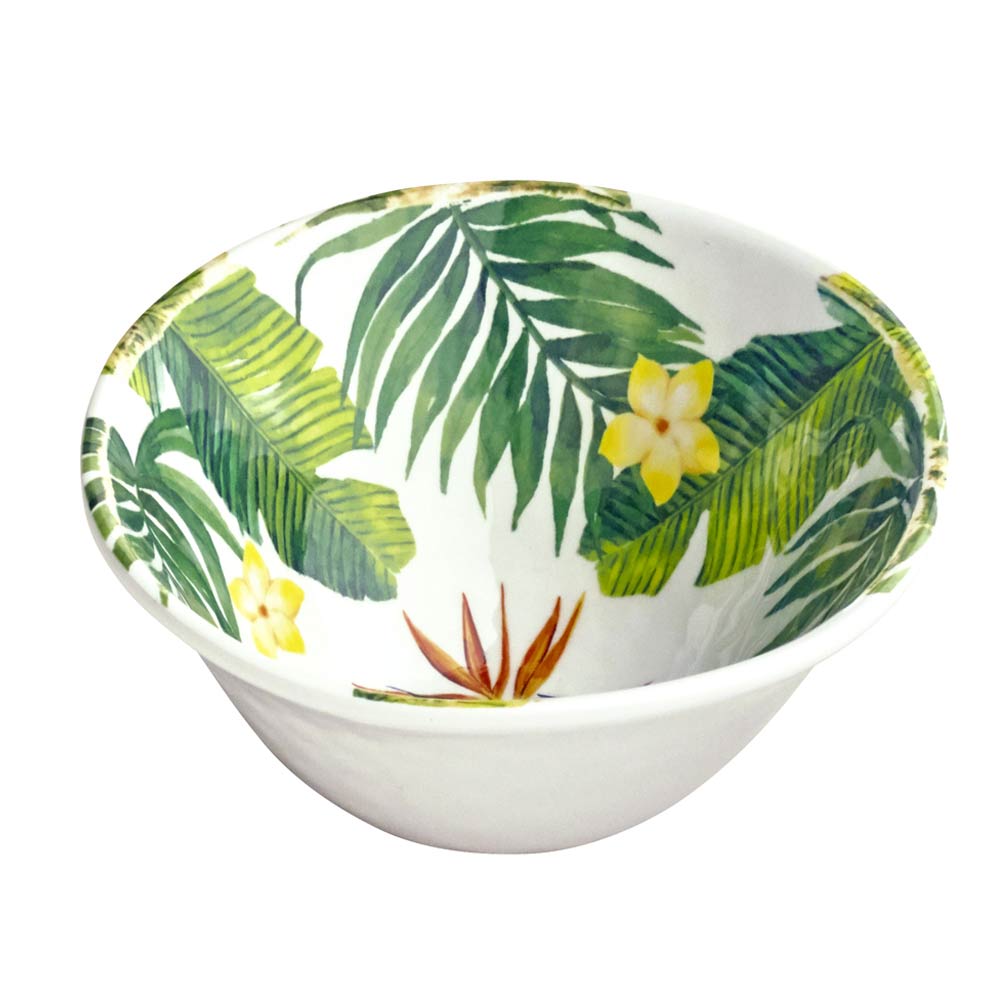 Bowl in melamine - Exotic Flowers. 2 pieces