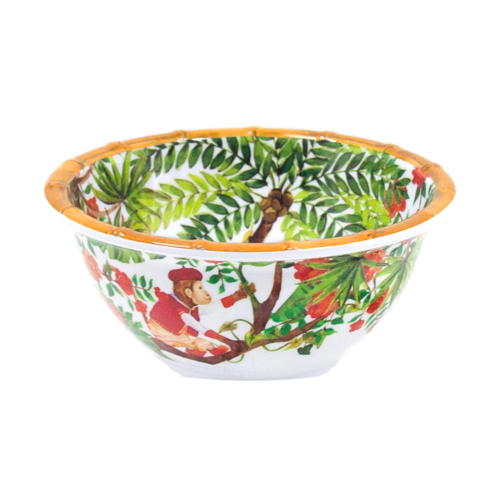 Small bowl in melamine with monkeys - Ø 15 cm