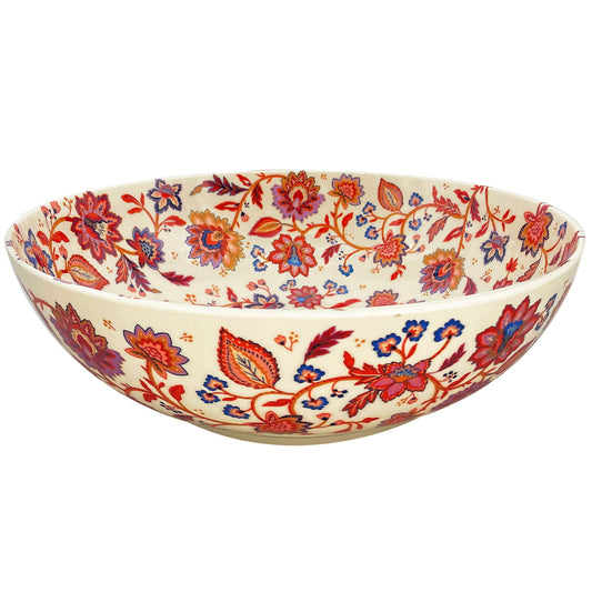 Large floral melamine salad bowl - Ø 31 cm