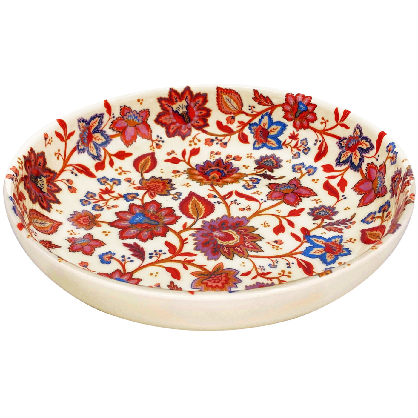 Melamine soup plate with flowers - Ø 20 cm