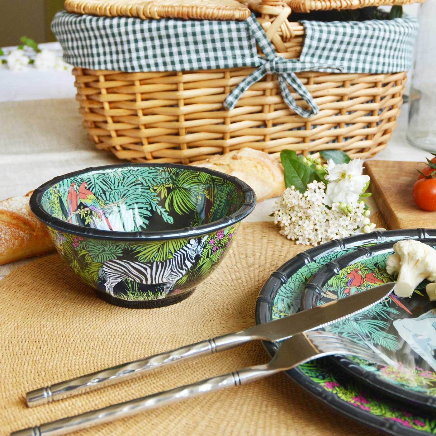 Small bowl in black melamine - Ø 15 cm