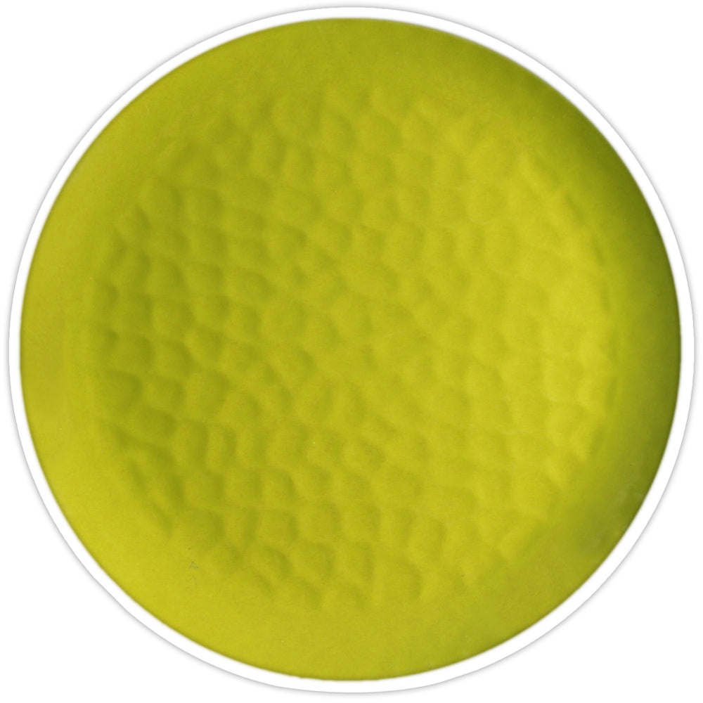 Large melamine dinner plate - Green. 2 pieces