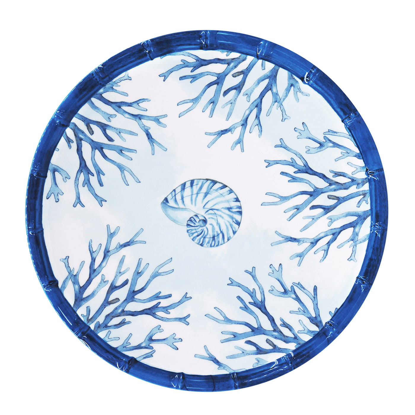 Coral melamine small dessert plate - Ø 23 cm