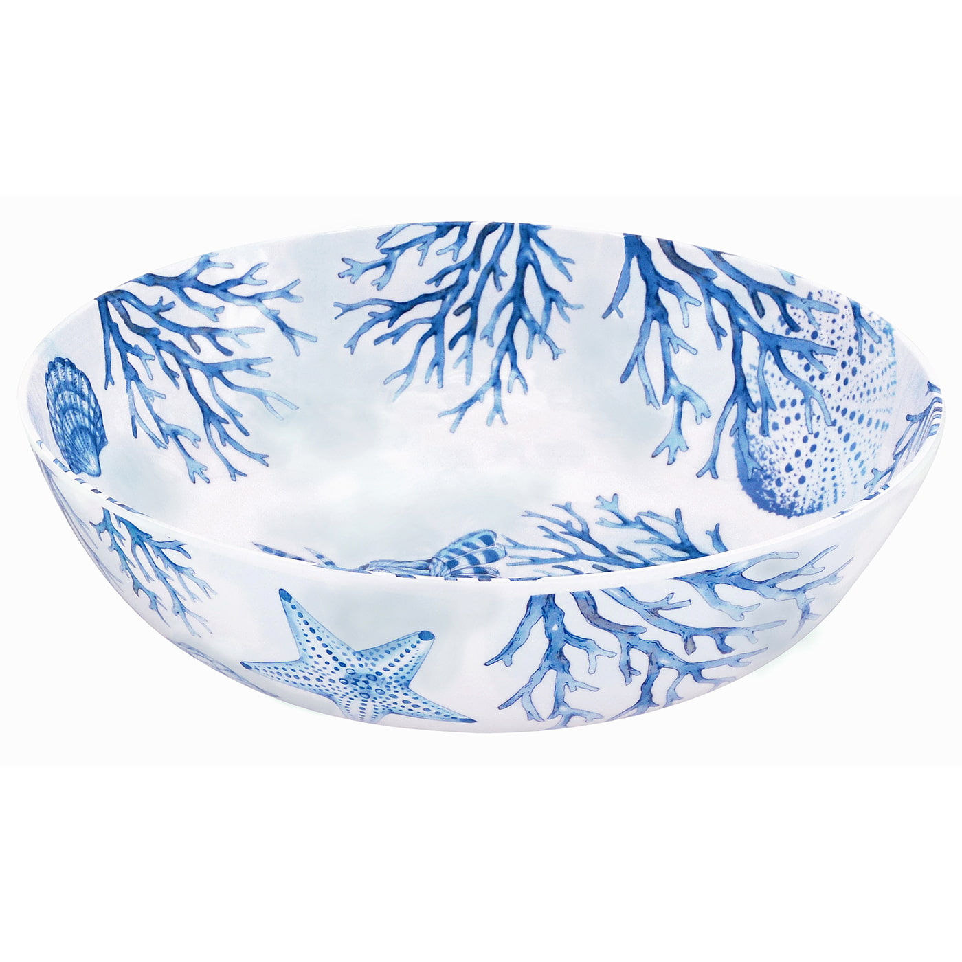 Coral melamine large salad bowl - Ø 31 cm