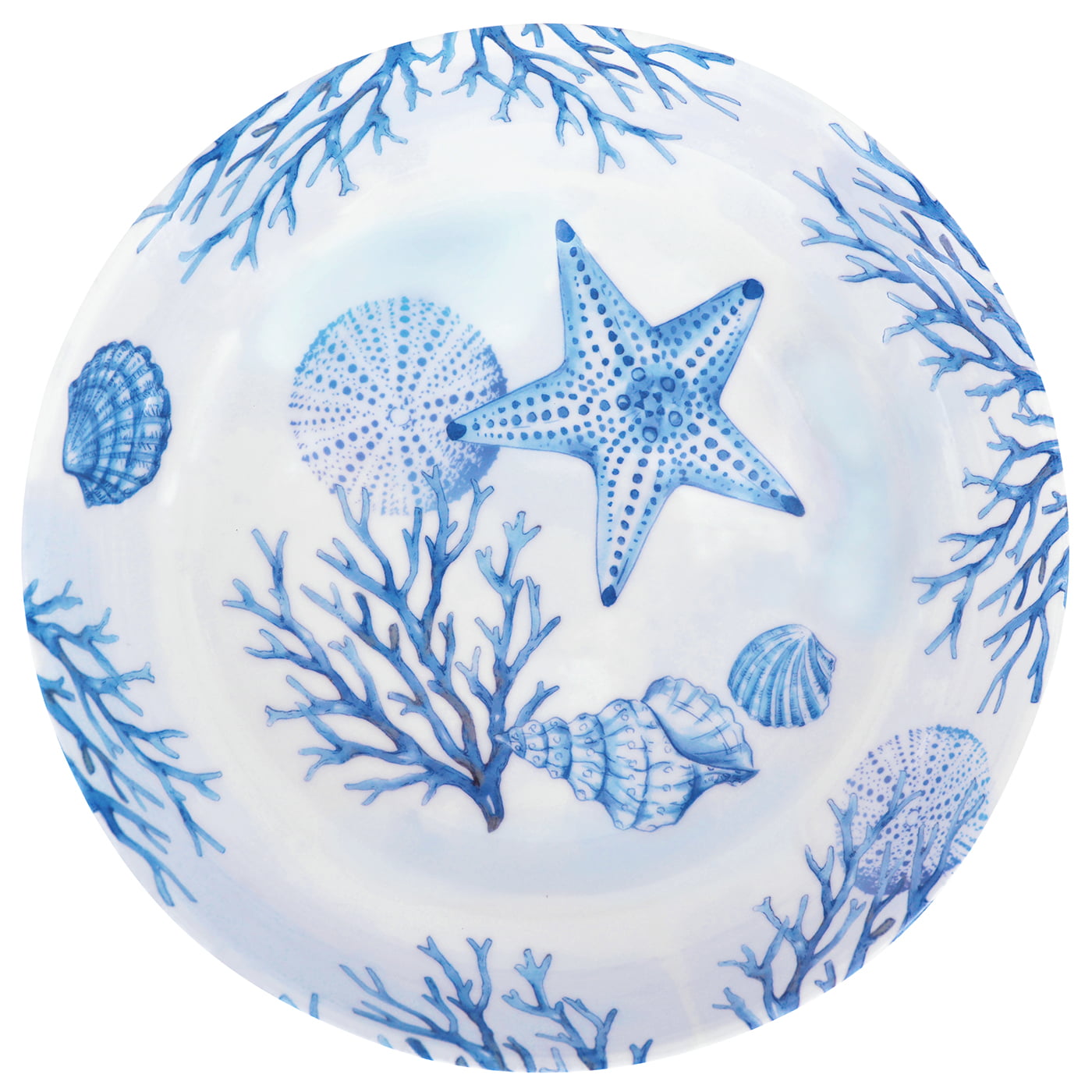 Coral melamine soup plate - Ø 20 cm