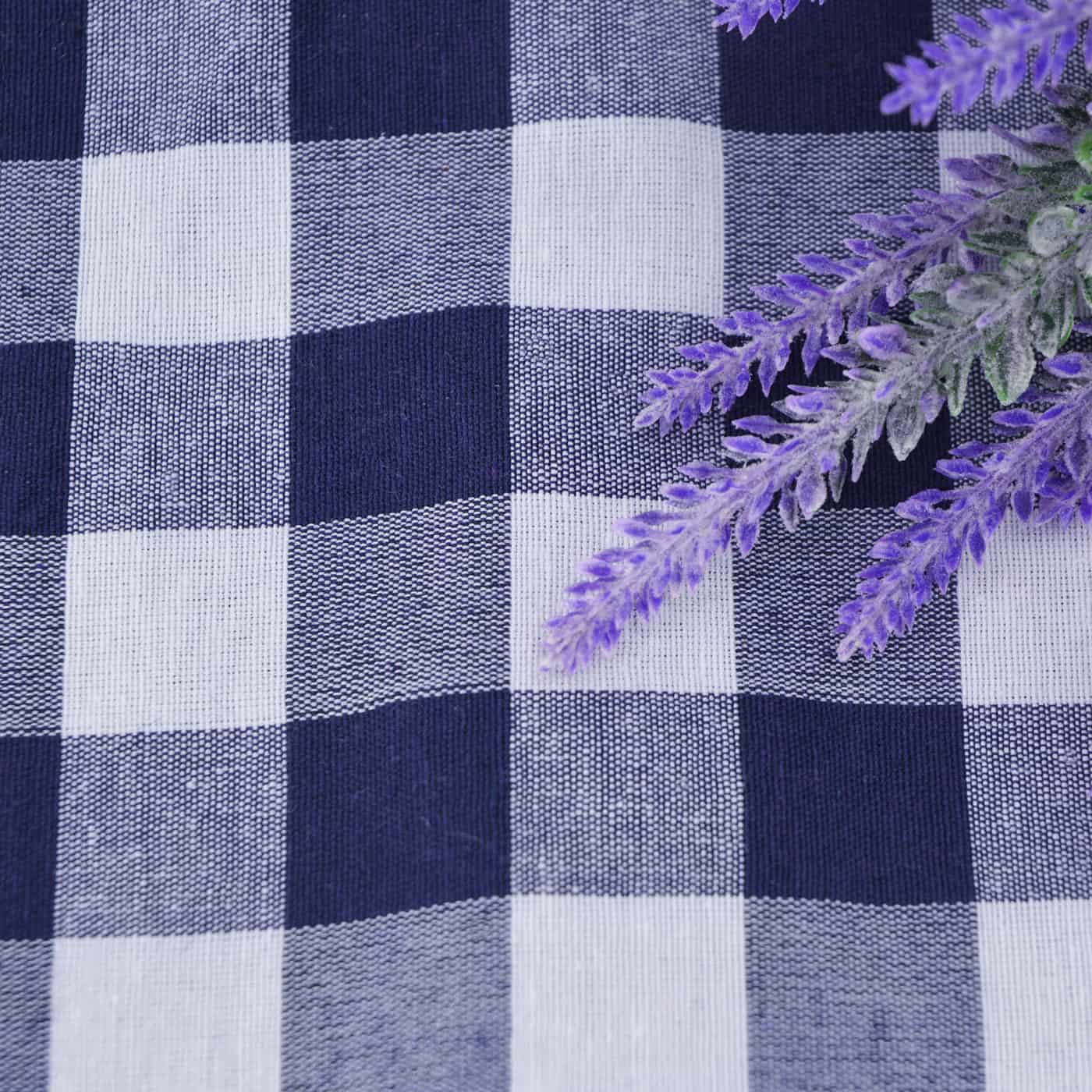 Waterproof picnic blanket white and blue tiles XL
