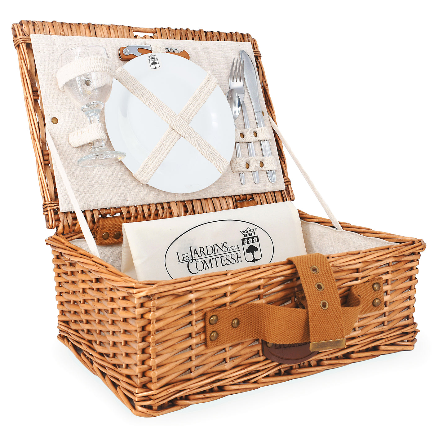 Picnic basket Solo linen - 1 person