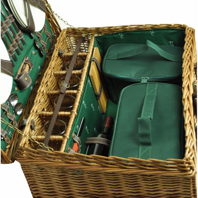 Prestige Picnic Hamper Champs-Elysées green - 6 person