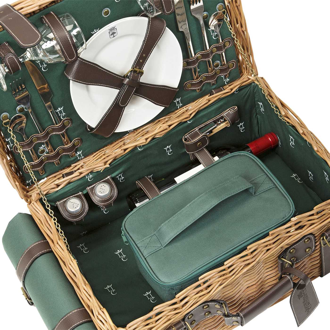 Prestige Picnic Hamper Champs-Elysées green - 2 person