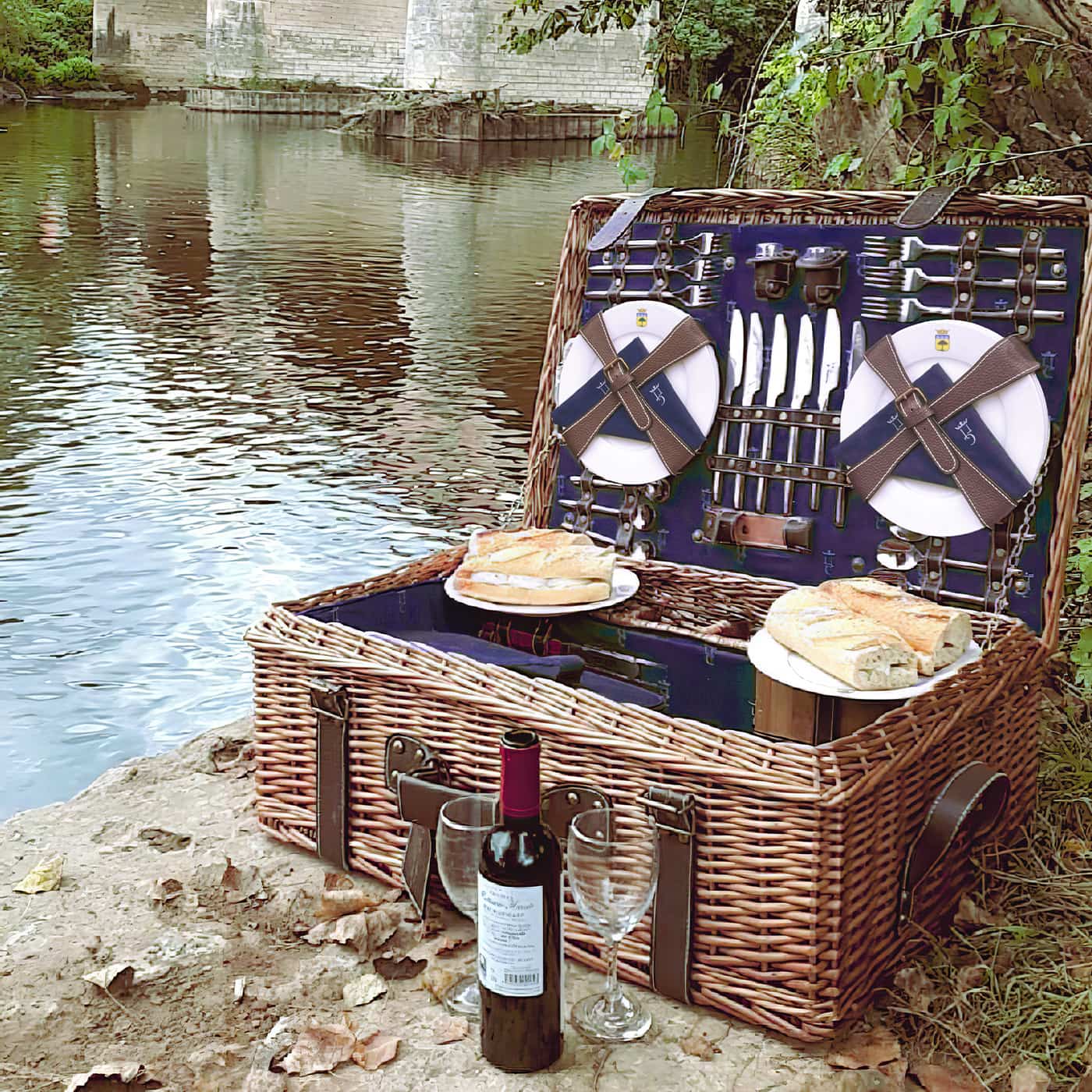 Prestige Picnic Hamper Champs-Elysées blue - 6 person