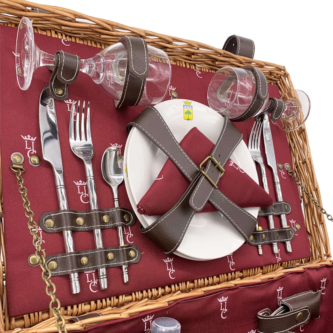 Prestige Picnic Hamper Champs-Elysées burgundy - 2 person