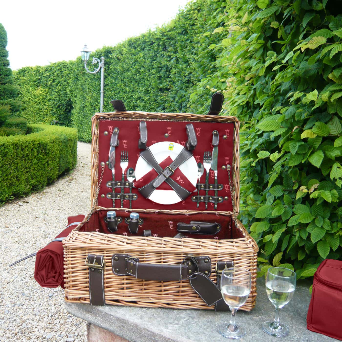 Prestige Picnic Hamper Champs-Elysées burgundy - 2 person