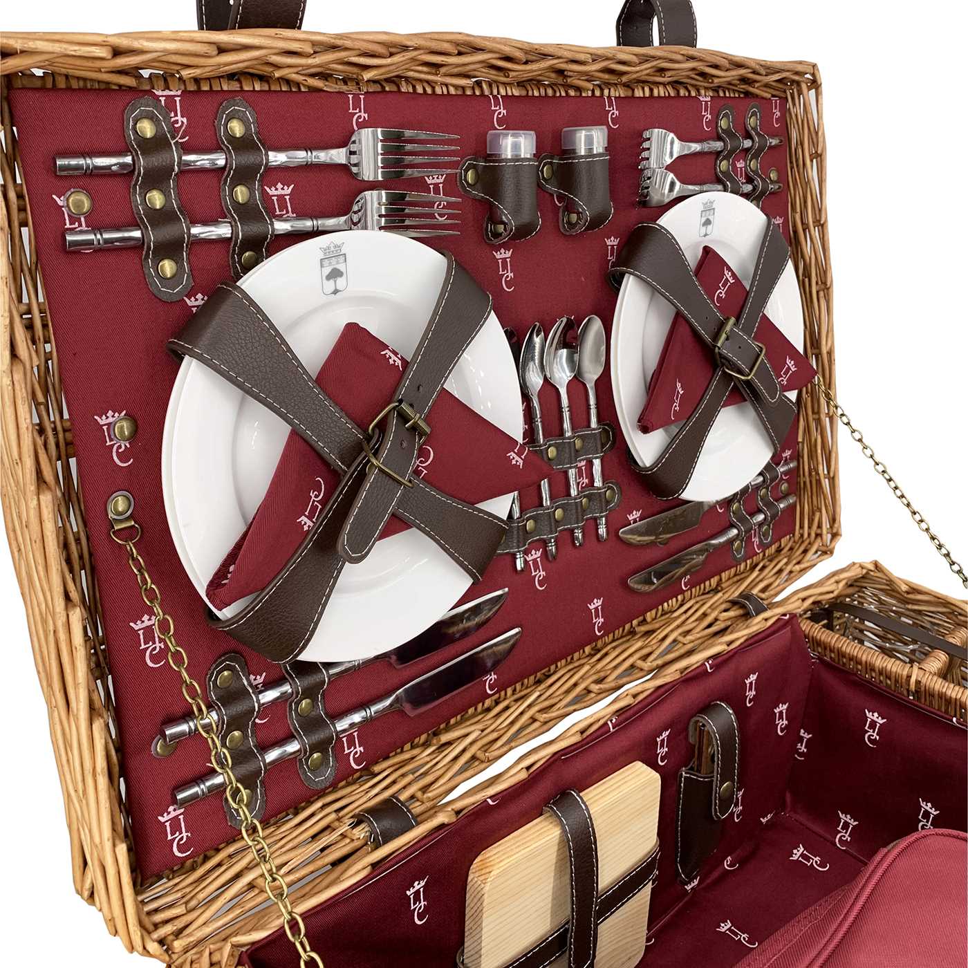 Prestige Picnic Hamper Champs-Elysées burgundy - 4 person