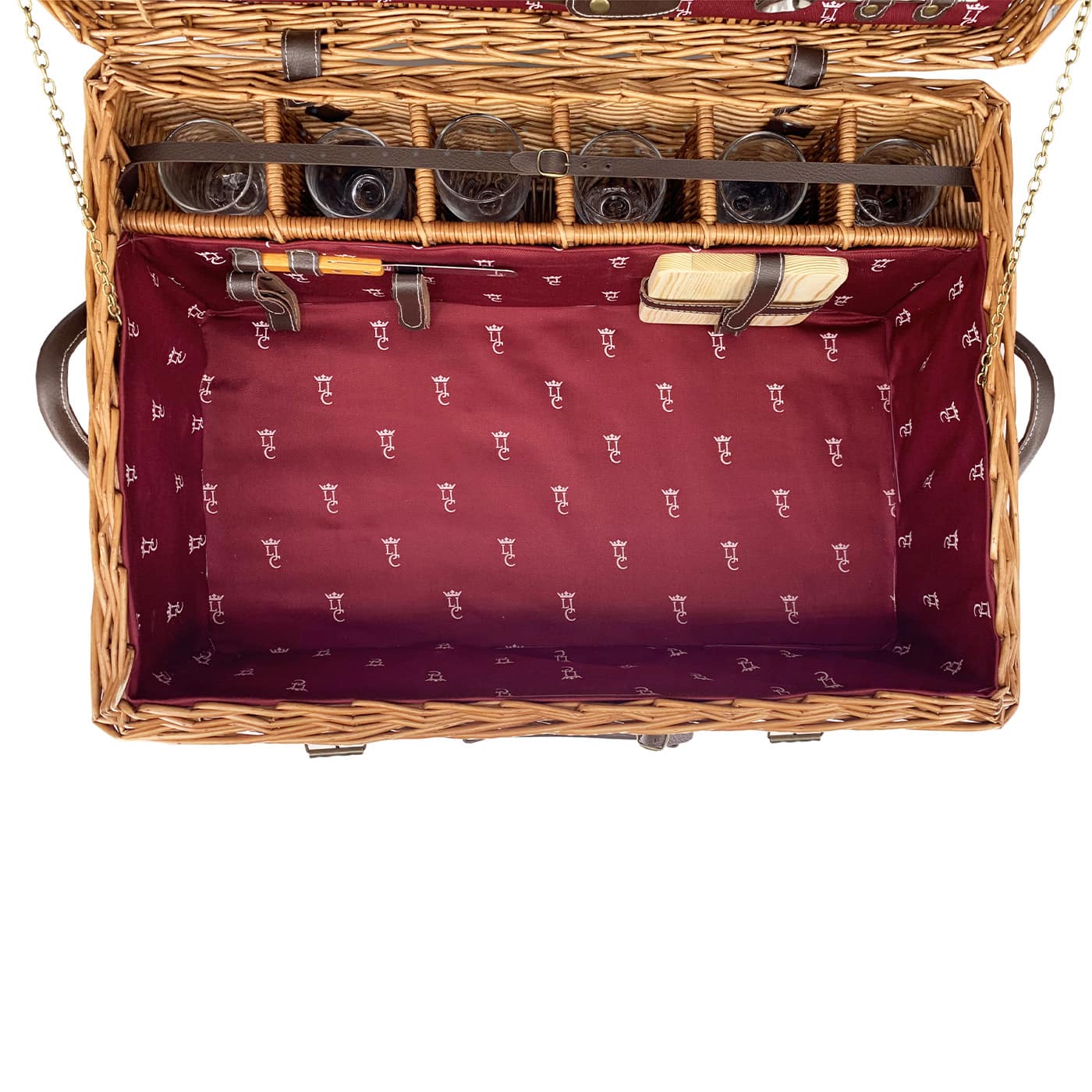 Prestige Picnic Hamper Champs-Elysées burgundy - 6 person