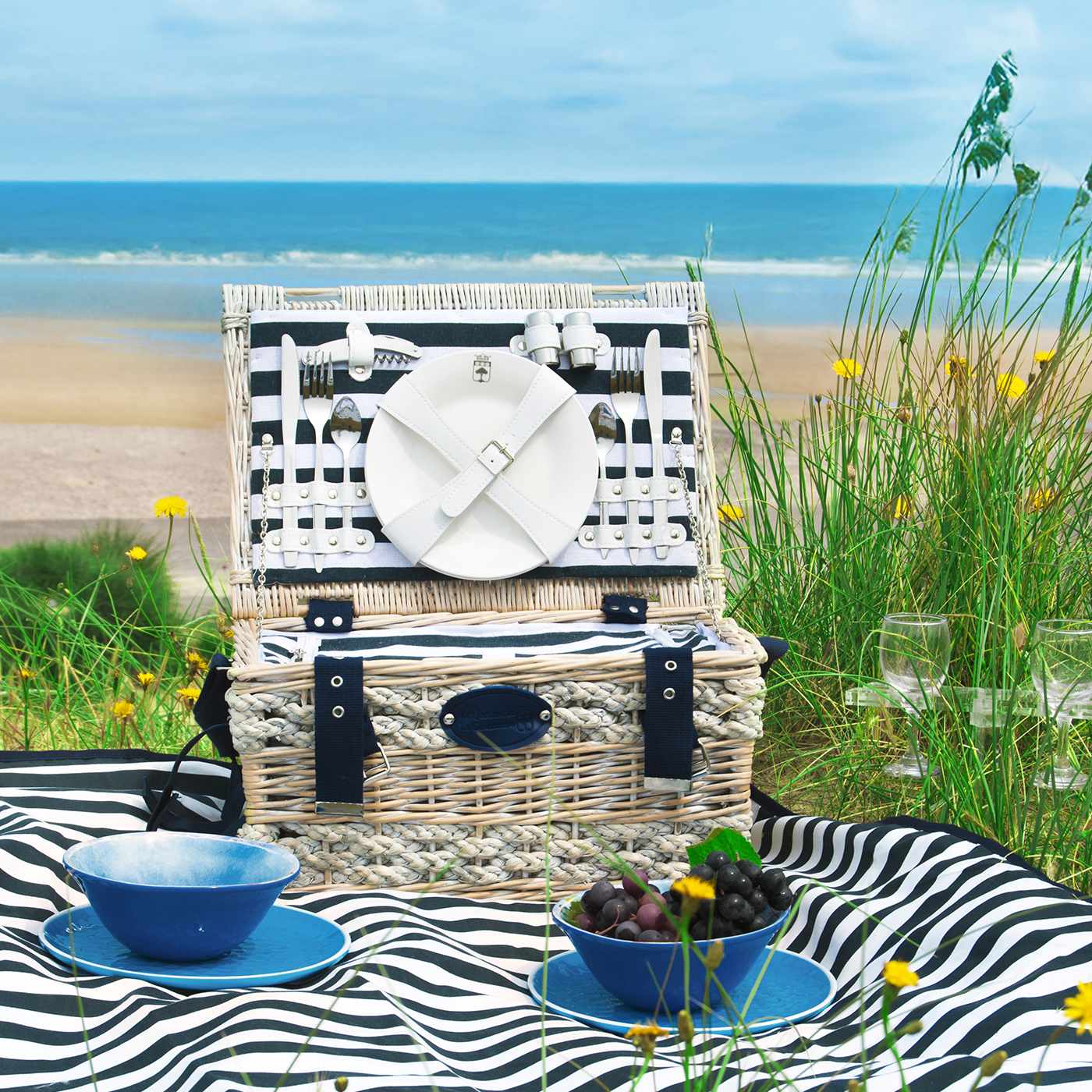 Picnic Basket Marine - 2 person