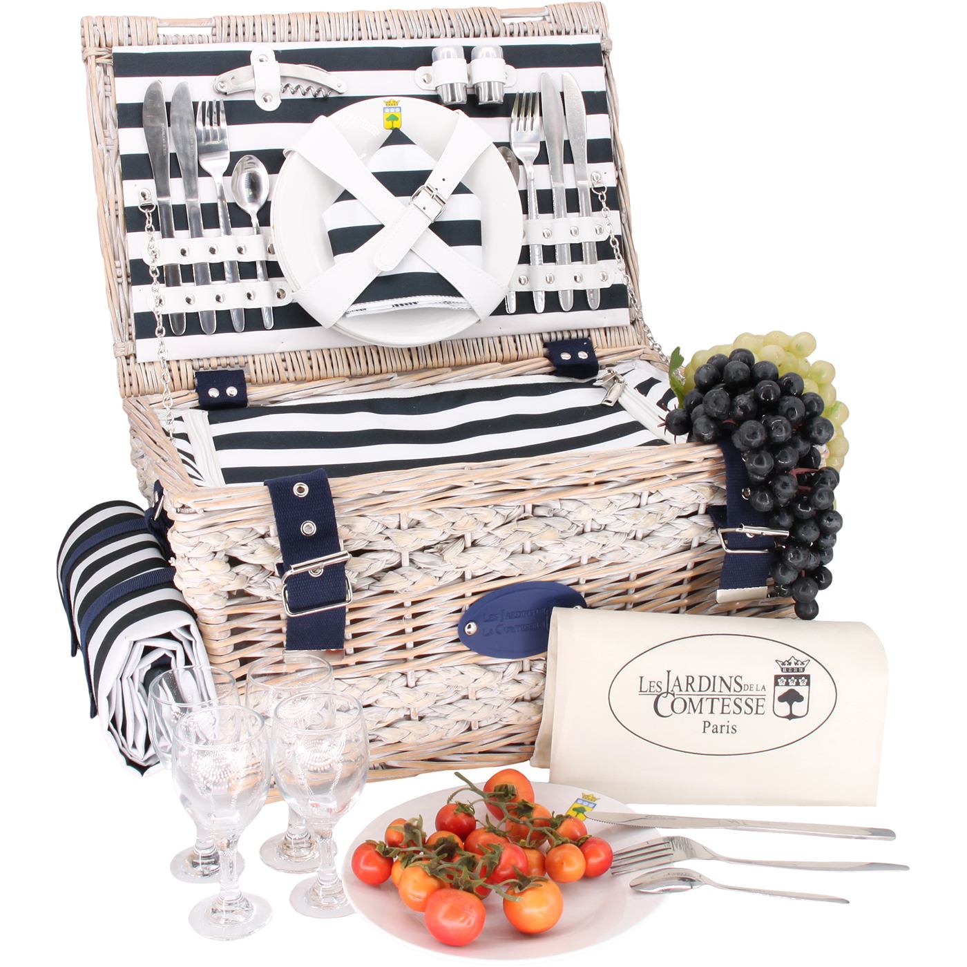 Picnic basket Marine - 4 person