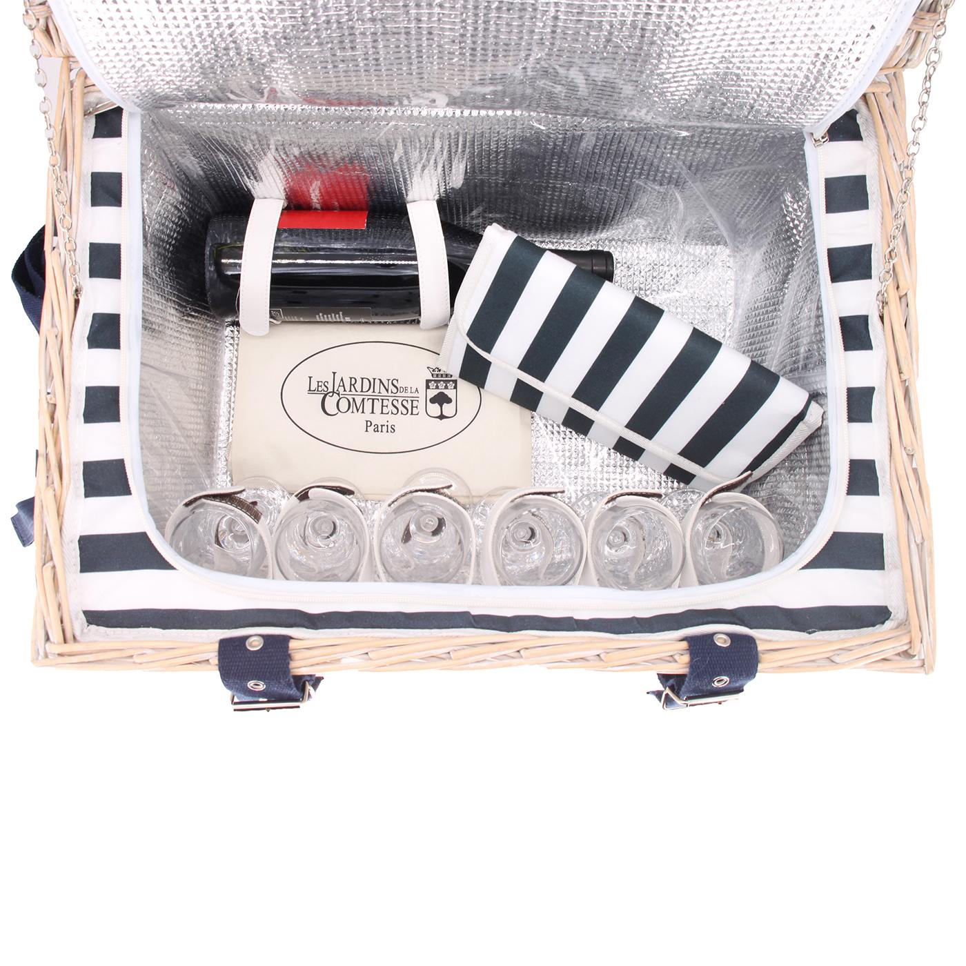 Picnic basket Marine - 6 person