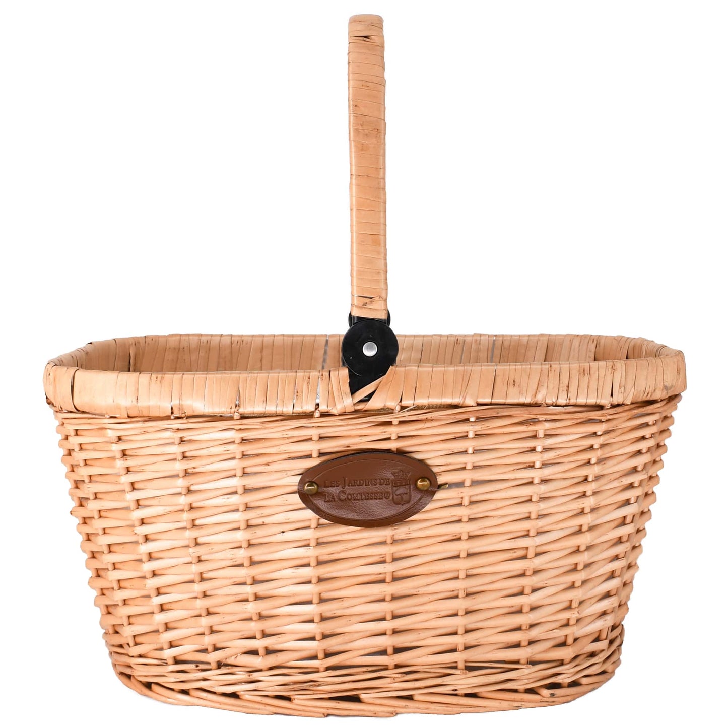 Insulated wicker basket Chantilly blue