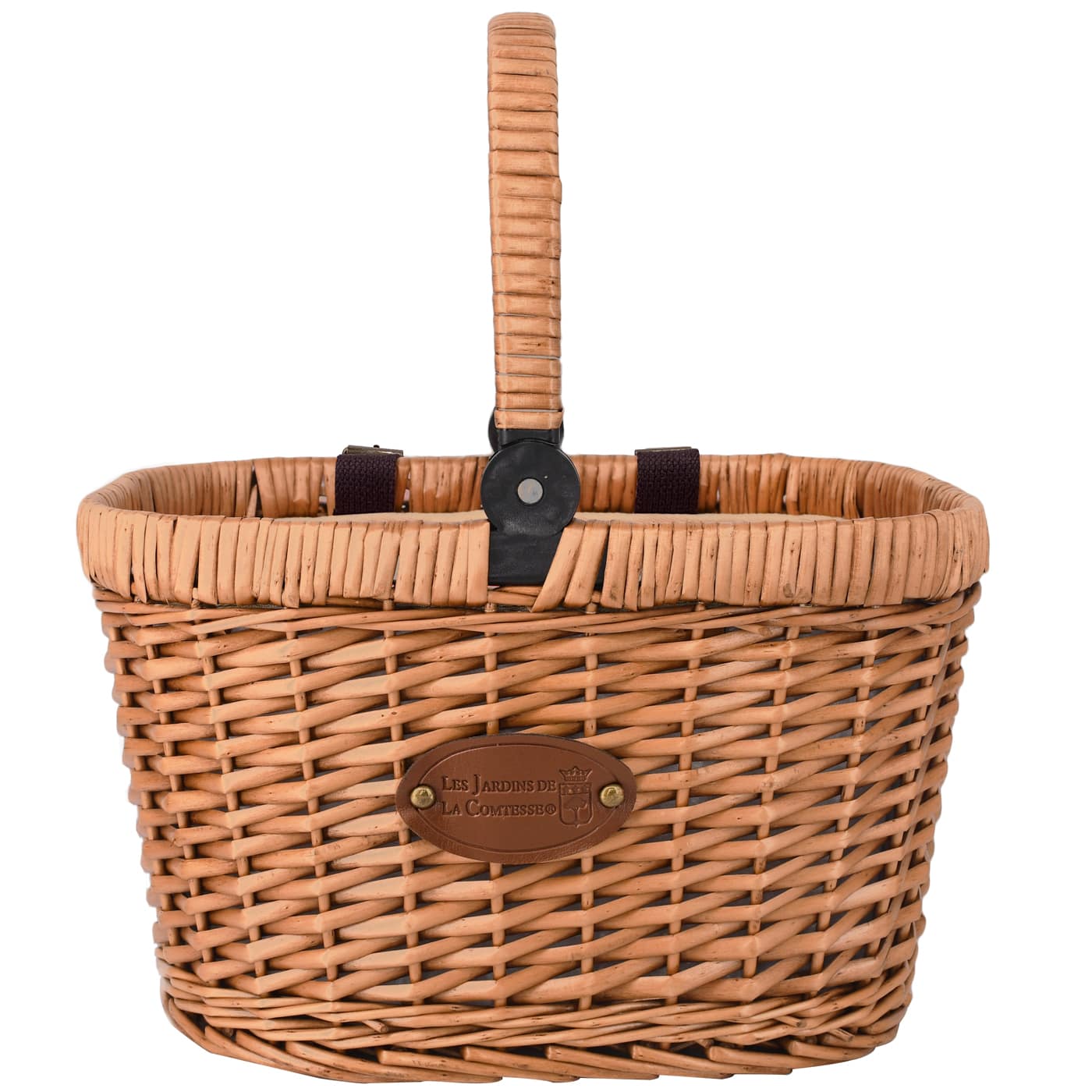 Bicycle Basket "Chantilly" - Red Gingham - For picnics or shopping