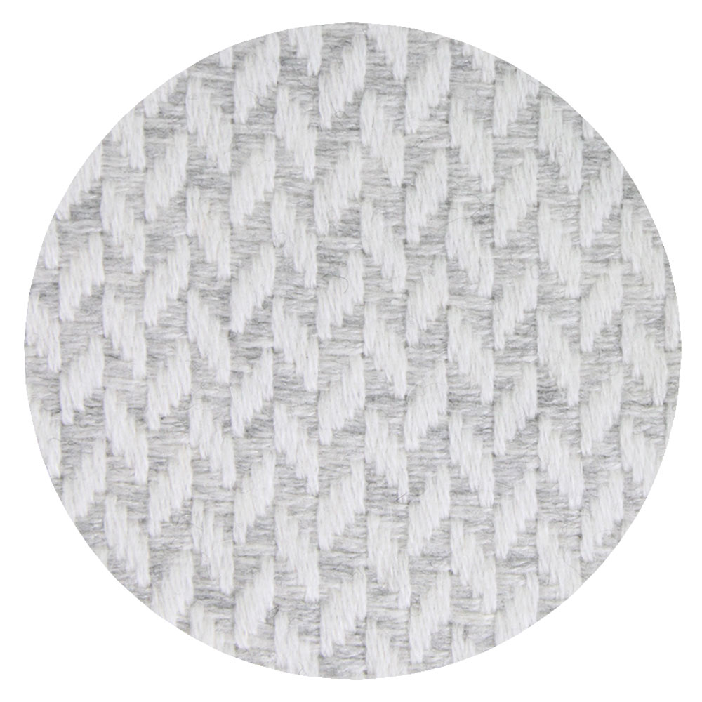 Comfortable throw in cashmere and wool: grey / ivory - 130 x 230 cm