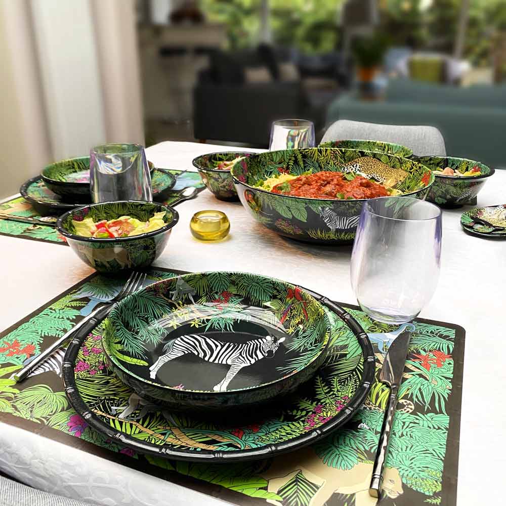 Placemat (45 x 30 cm) sets of 6 - Jungle theme