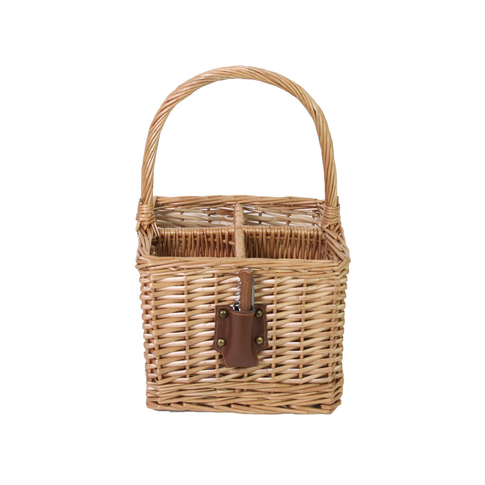 Empty Wicker bottle basket - 4 racks