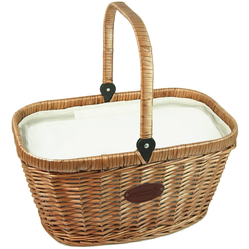 Insulated wicker basket Chantilly lin