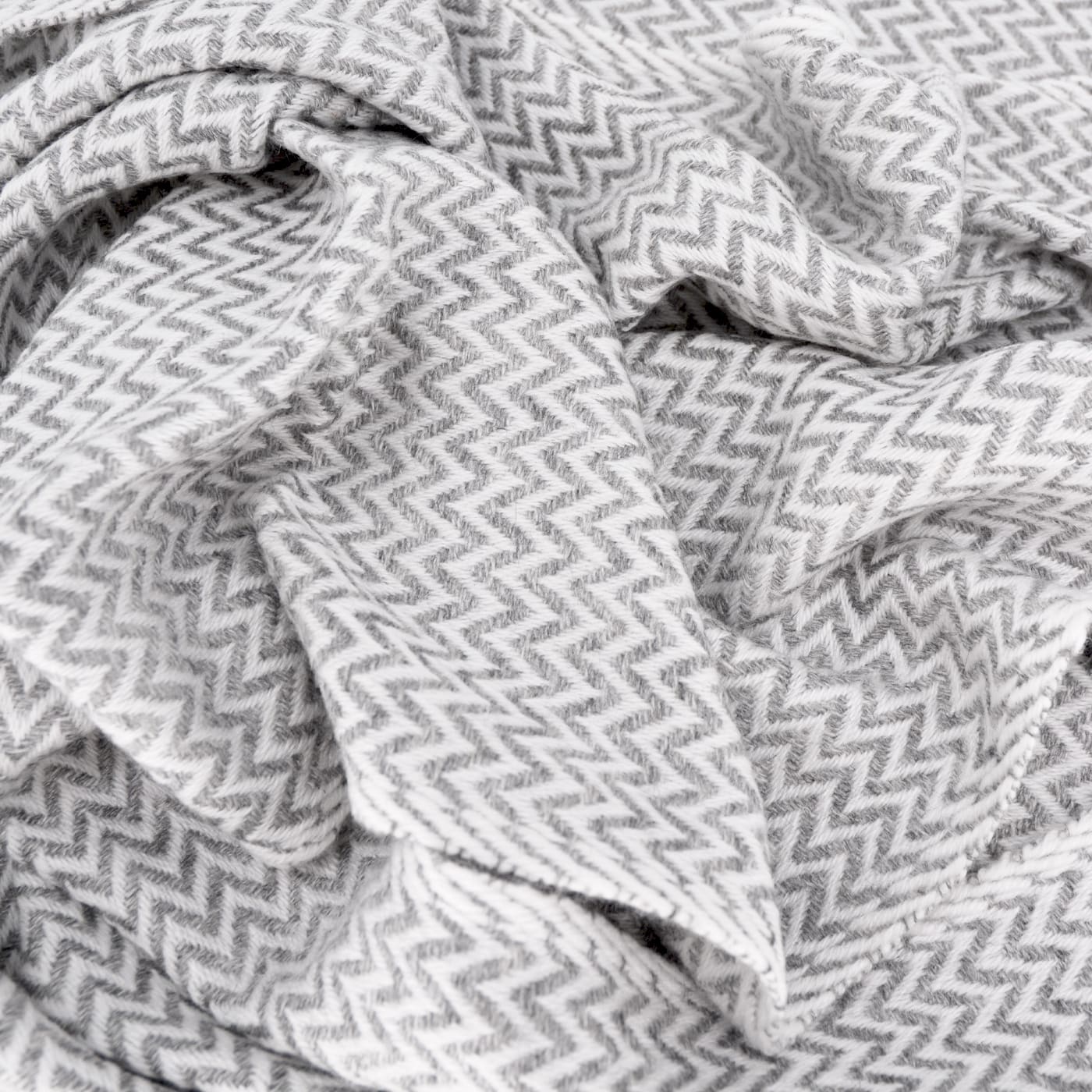 Women's stole/pashmina in Mouse grey Herringbone pattern