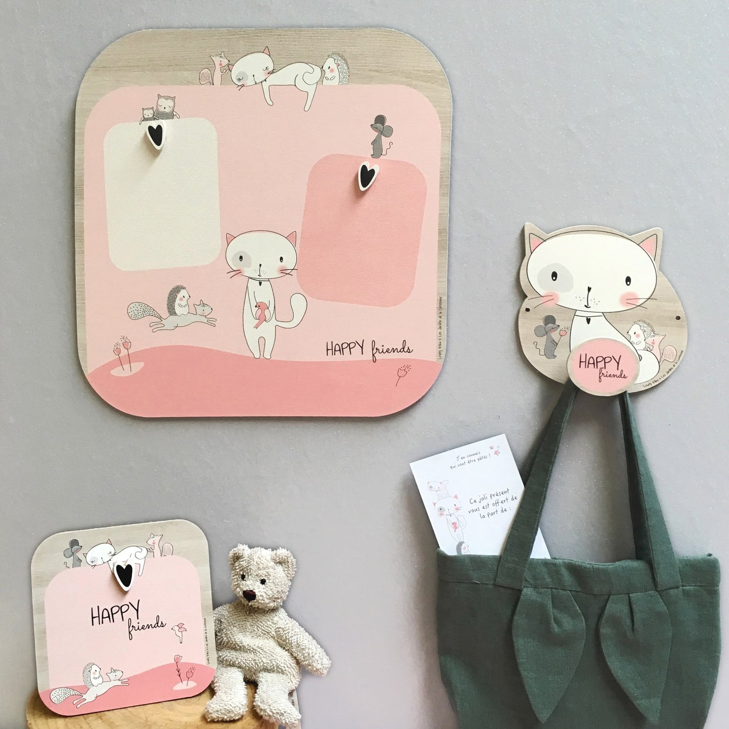 Wooden coat hook Lily the Cat
