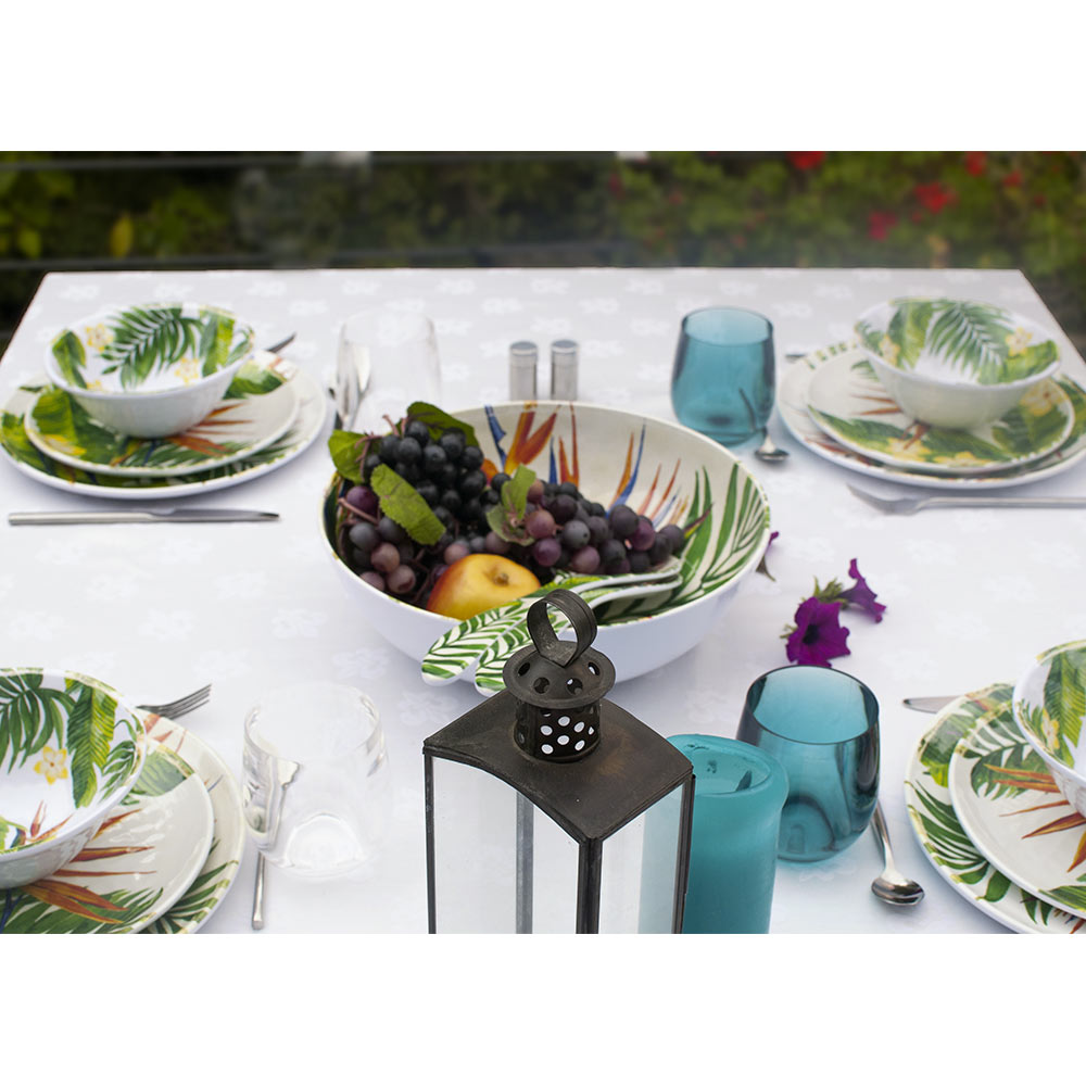 Bowl in melamine - Exotic Flowers. 2 pieces