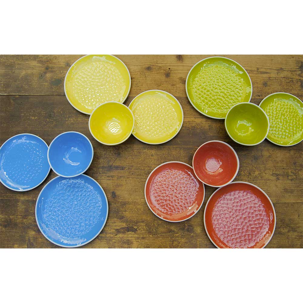 Large melamine dinner plate - Green. 2 pieces