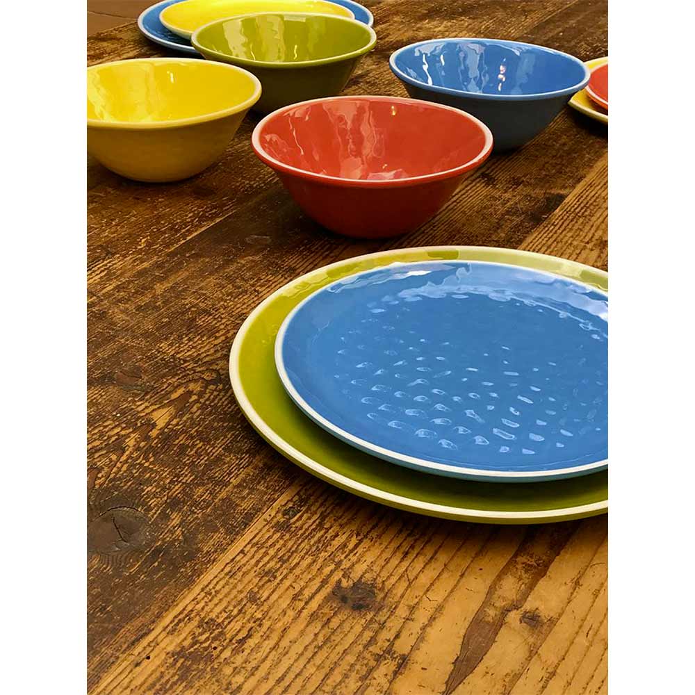 Bowl in melamine - Coral Red. 2 pieces