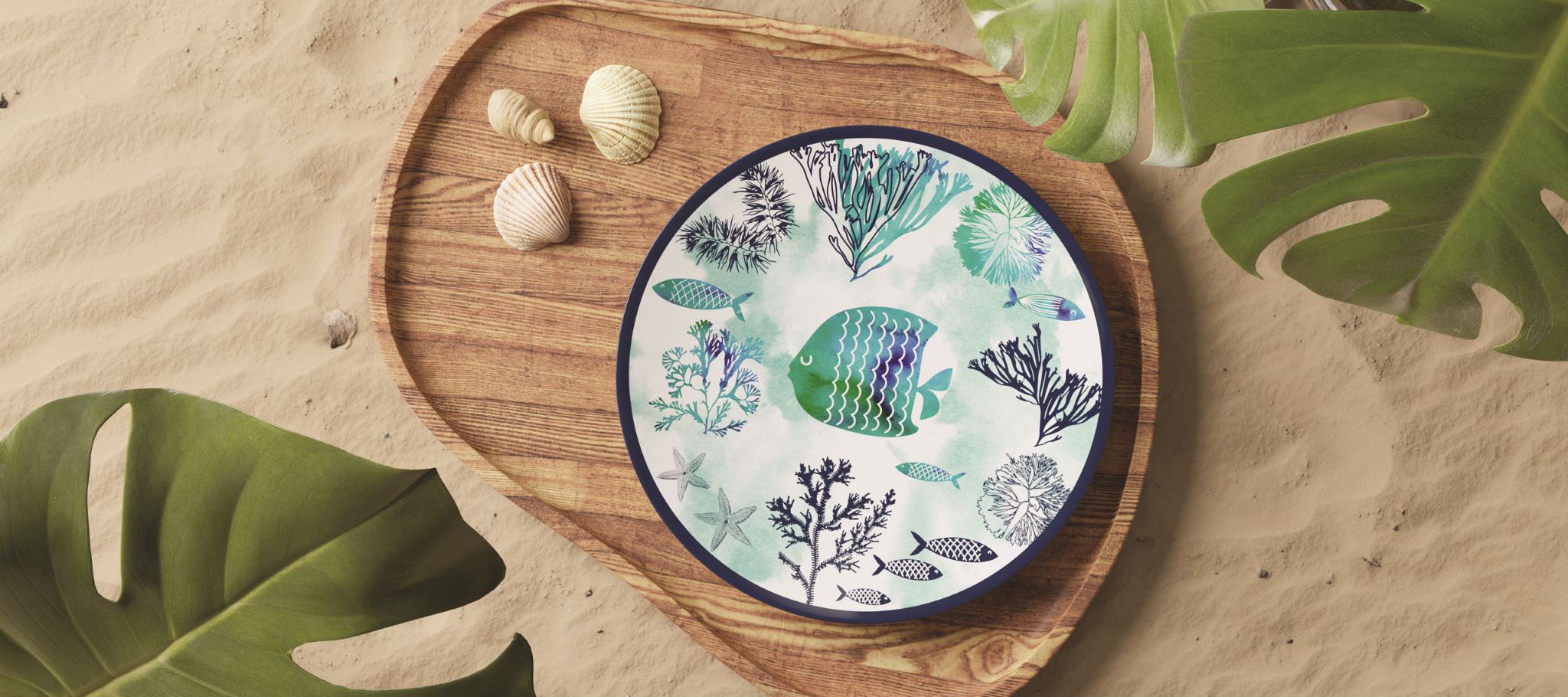 Boat plates-Les Jardins de la Comtesse en