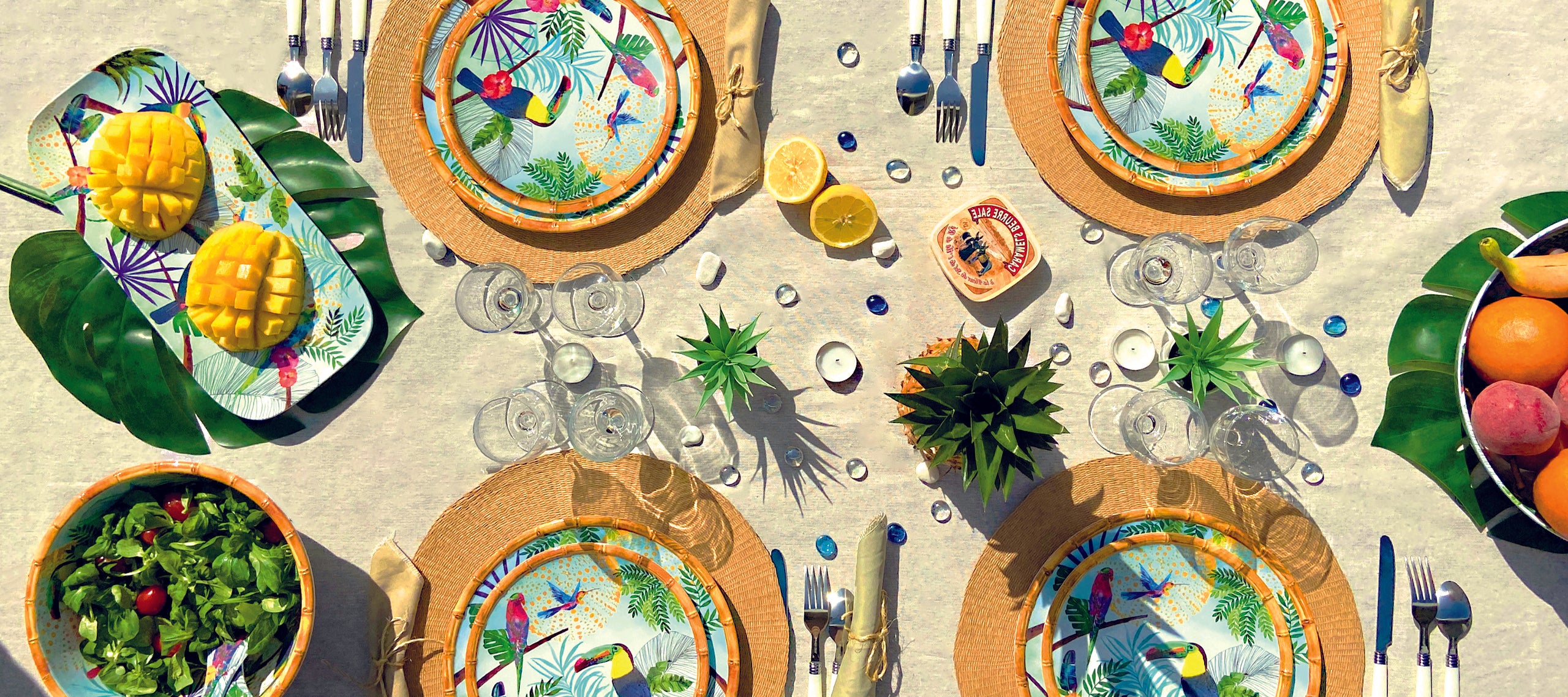 Melamine tableware-most beautiful summer tables