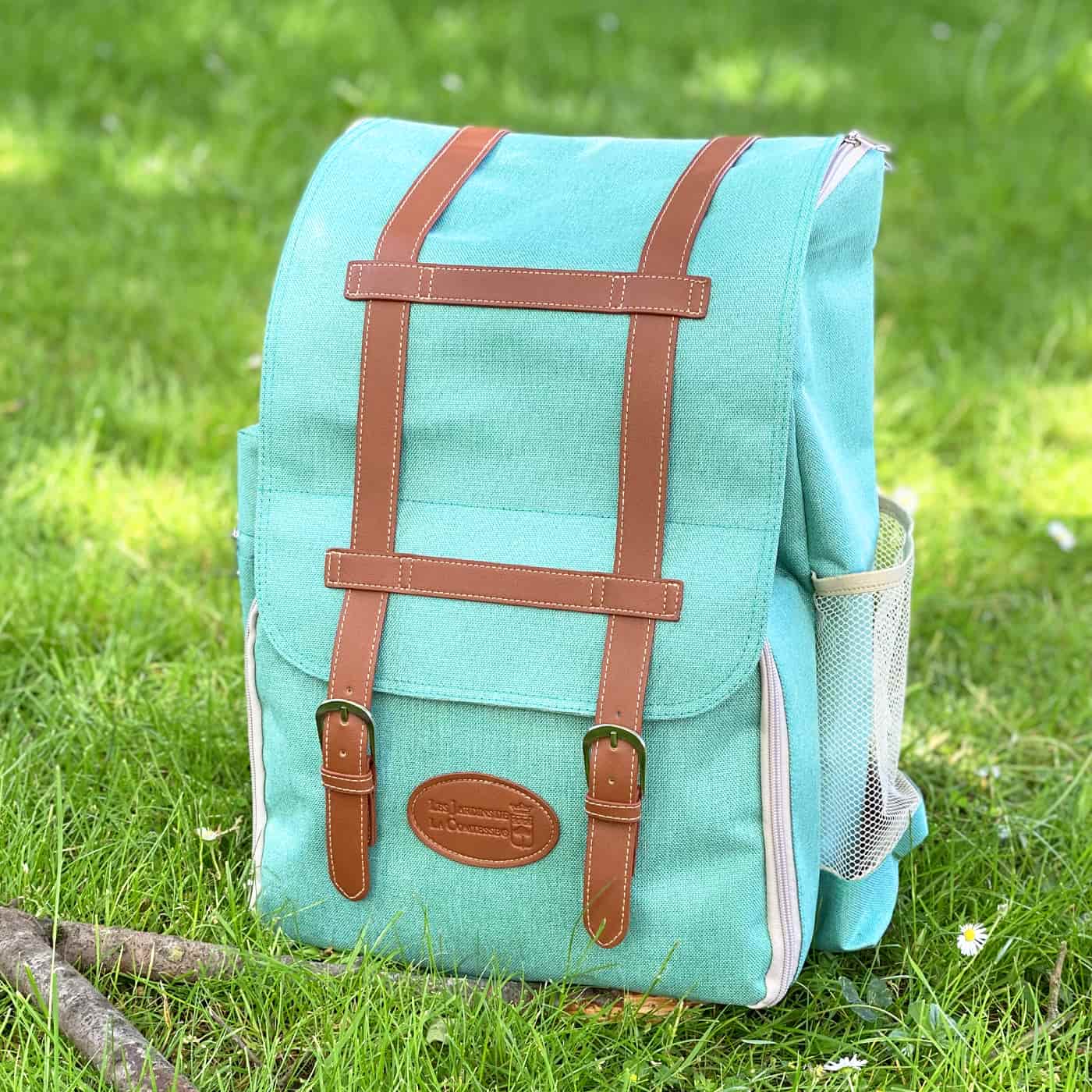 Picnic backpack "Escapade" Green - 4 persons