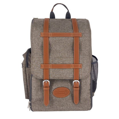 Picnic backpack "Escapade" Brown - 4 persons